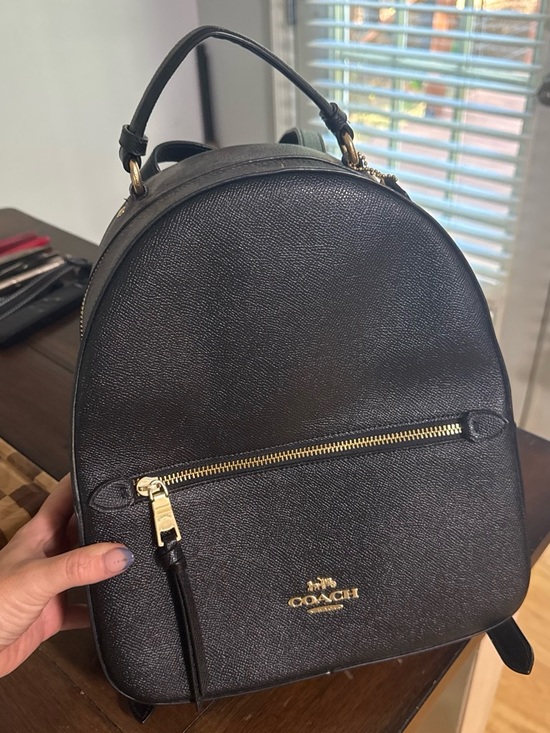 Coach Handbags - Coach Black Pebbled Leather Mini Backpack with Gold Hardware